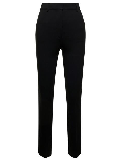 Sportmax Sportmax Women Black Slim Pants With Concealed Fastening Woman