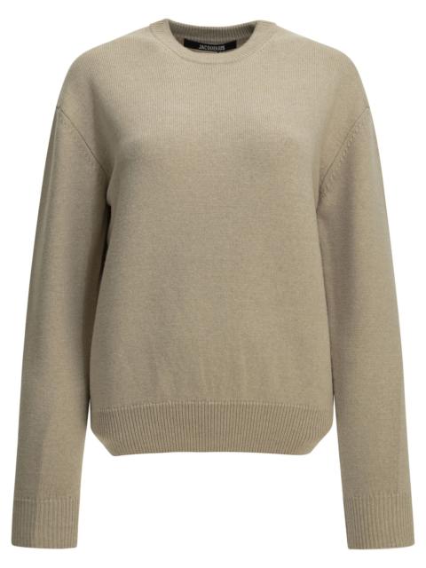JACQUEMUS Jacquemus La Maille Moulin Crew-neck Sweater Beige