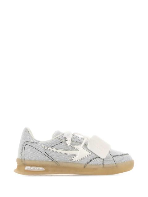 Off-White Off White Women White Denim End Of Play Sneakers