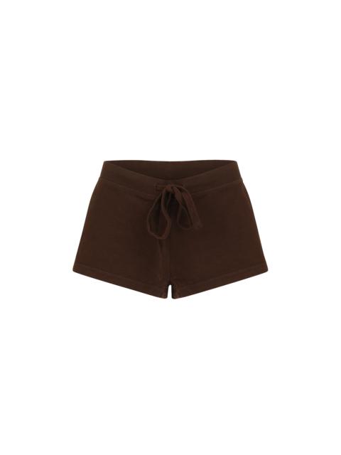 entire studios LIGHTWEIGHT MICRO SHORTS BRUNETTE