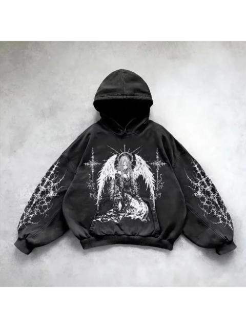 Other Designers Japanese Brand - Gothic Angel Graphic Hoodie