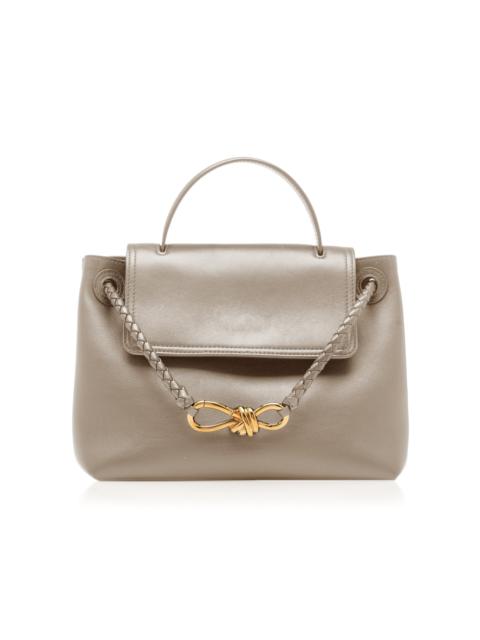 Bottega Veneta Small Ciao Ciao Leather Top Handle Bag grey