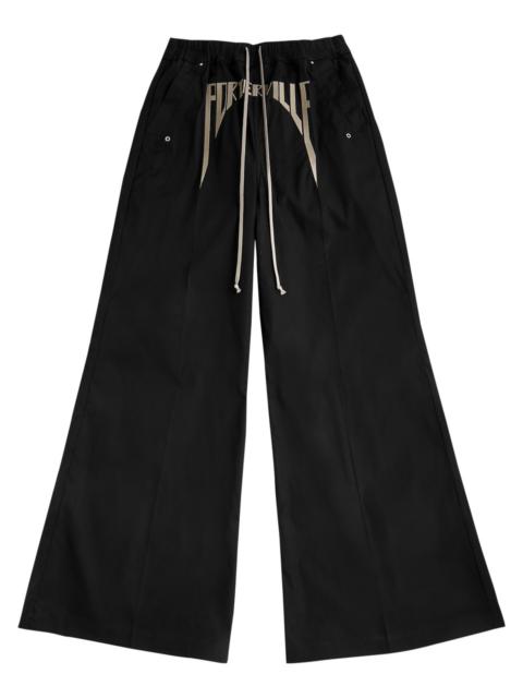 Porterville wide-leg stretch-cotton poplin trousers
