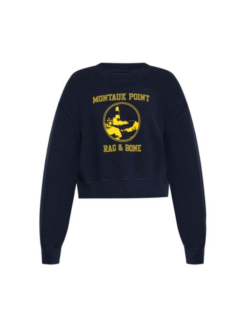 Montauk Point graphic-print cropped sweatshirt
