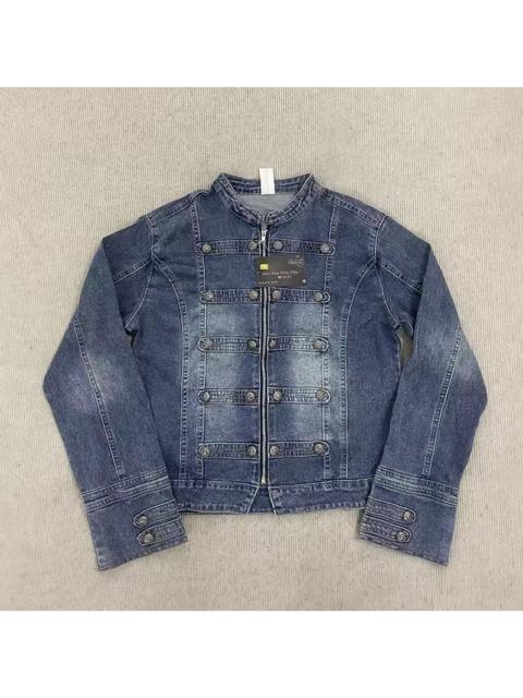 Other Designers Japanese Brand - Distressed Military Cadet Denim Jacket