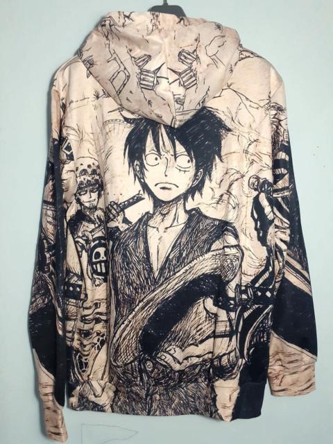 Other Designers One Piece D Luffy Overprint Hoody Fashion Anime Comic Manga