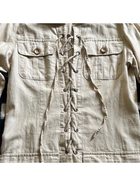 L.G.B. Lace-Up Safari Dress