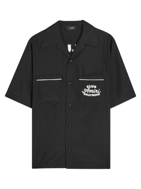 AMIRI Amiri Club Embroidered Modal-blend Shirt