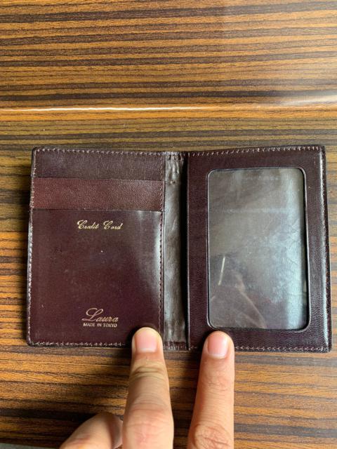 Other Designers Vintage card Holder Wallet laura Leather made in tokyo