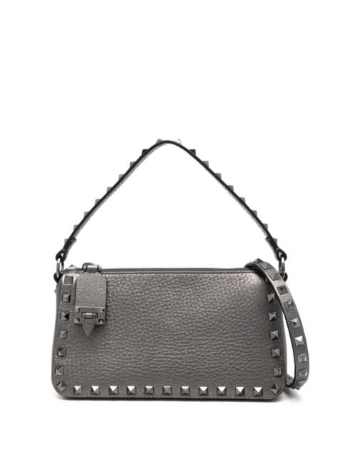 Rockstud small laminated leather shoulder bag