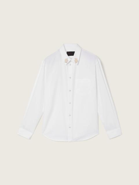 Simone Rocha Beaded Flower Cluster Classic Shirt