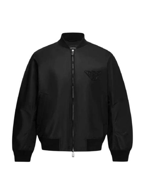EMPORIO ARMANI Emporio Armani Stoned Logo Design Blouson Jacket