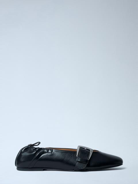 GANNI Butterfly Stap Ballerina Flats