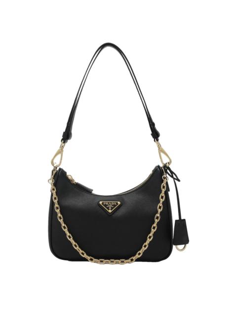 Prada PRADA Black Re-Edition Mini Saffiano Leather Bag New & Authe