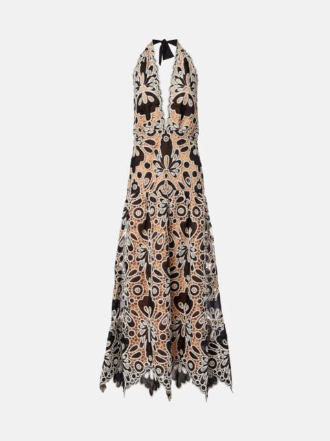 Johanna Ortiz Lace guipure maxi dress