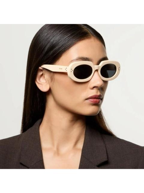 CELINE Celine 3 DOTS Women Sunglasses Ivory Grey Geometric CL40276U 25A BRAND NEW