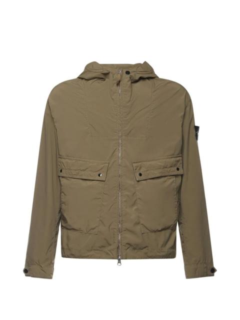 Stone Island Stone Island Men Lightweight Canvas Hooded Jacket