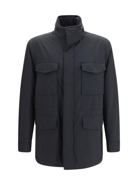 Brioni Brioni Men Performa Wool Blend Sahariana Jacket