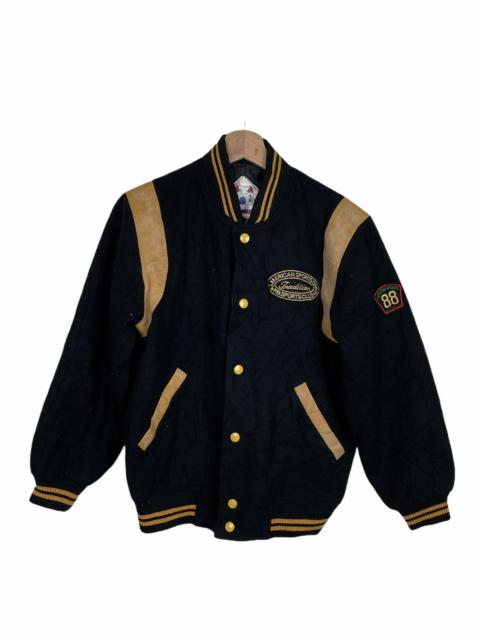 Other Designers Vintage - COLLEGE STYLE VARSITY JACKET AMERICAN CASUAL