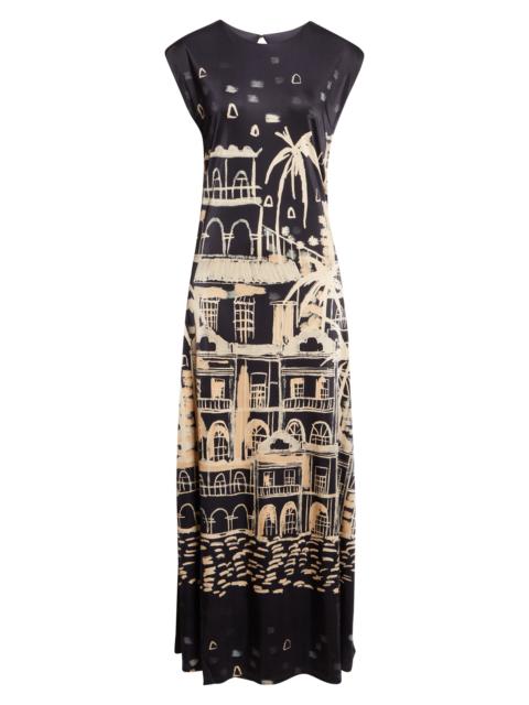 Johanna Ortiz Johanna Ortiz Cardinal Direction Dress in Black /Ecru at Nordstrom