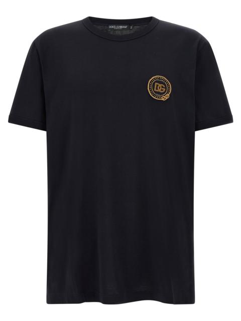Dolce & Gabbana Dolce & Gabbana Men Logo Patch T-Shirt