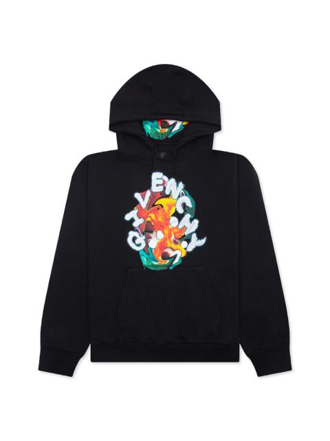 Givenchy PSYCHEDELIC BOXY FIT HOODIE - BLACK