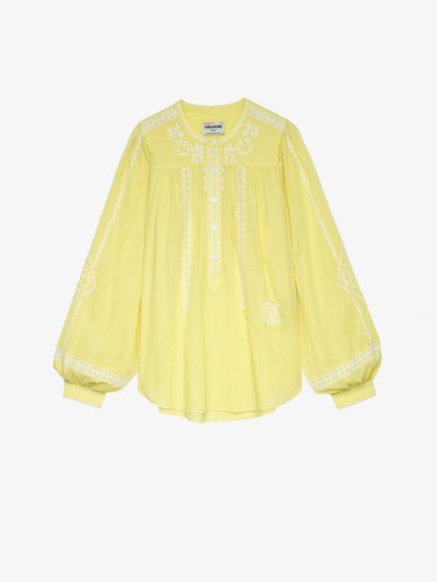 Zadig & Voltaire Tigy Oversized Cotton Blouse