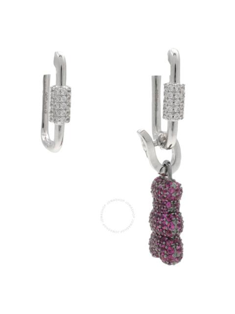 Apm Monaco - APM Monaco Asymmetric Yummy Bear Hoop Earrings