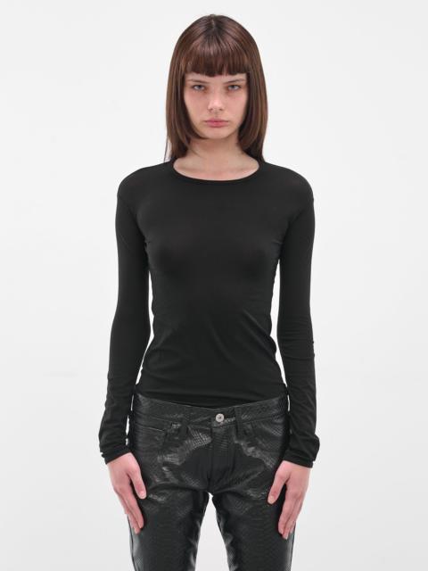 Junya Watanabe Black Nylon Long Sleeve Tee
