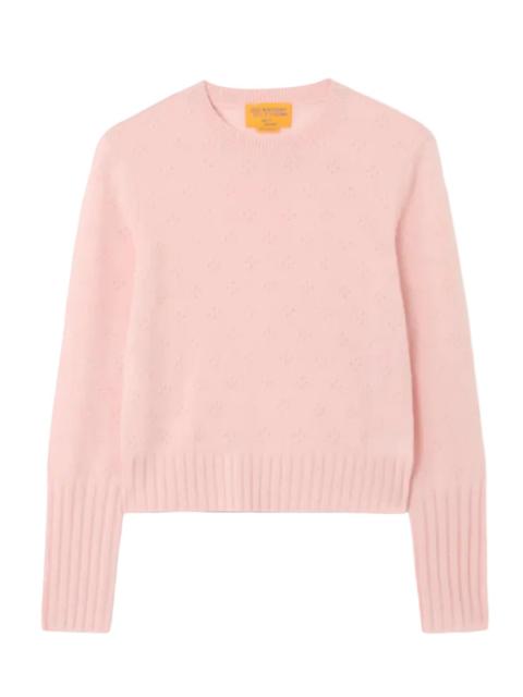 GUEST IN RESIDENCE Compass Shrunken Crew in Powder Pink