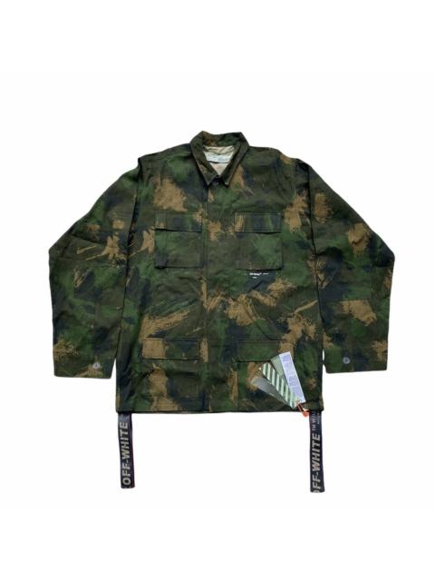 Off-White AW19 Paint Brush Camo Field Jacket