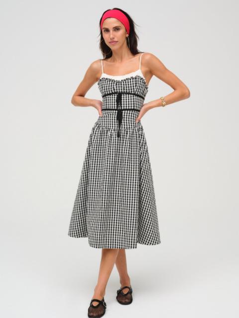 For Love & Lemons Georgia Gingham Midi Dress