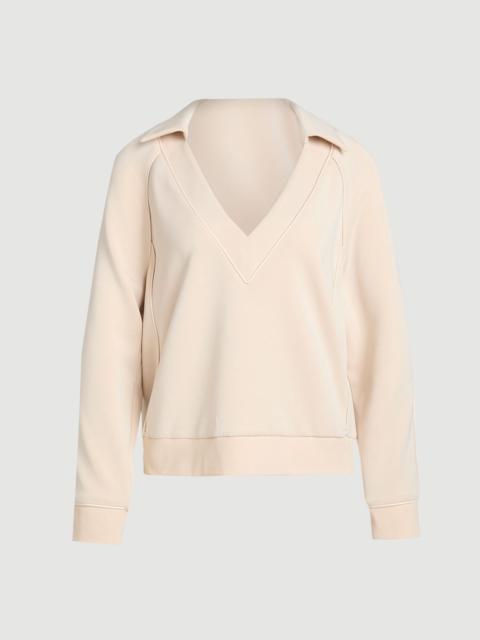 KAREN MILLEN Premium Luxe V Neck Sweatshirt