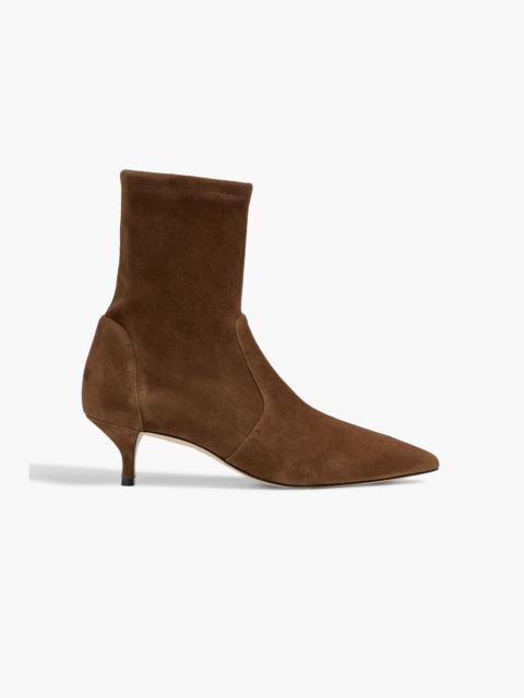 Stuart Weitzman Naomi 50 suede sock boots