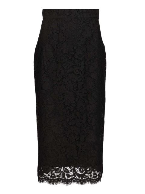 Dolce & Gabbana Dolce & Gabbana Women Stretch Lace Midi Skirt