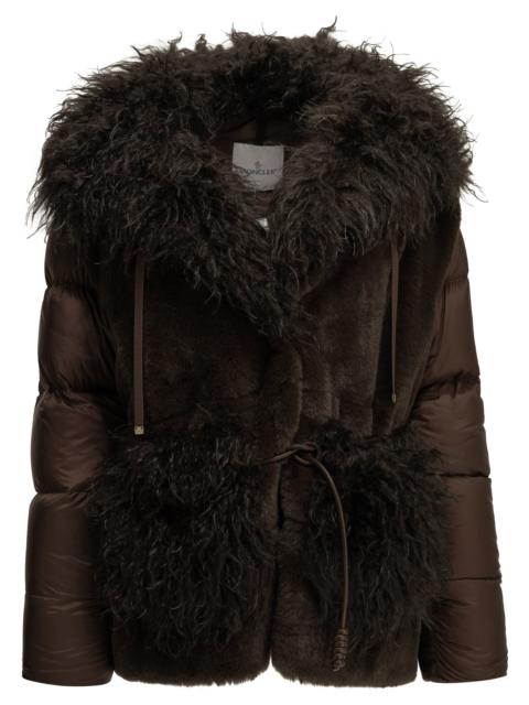 Moncler Moncler Immersif Short Down Jacket Brown Women