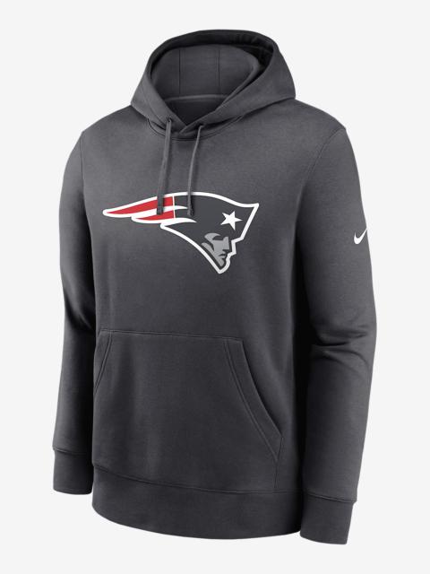 Nike New England Patriots Club Logo Men's Nike NFL Pullover Hoodie