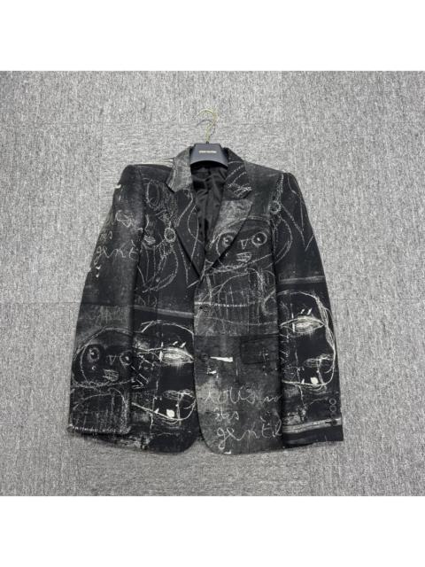 AlexanderMcqueen graffiti blazer