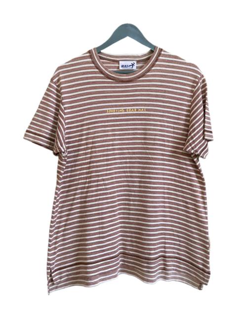 Other Designers Issey Miyake - Hai Sporting Gear Spell Out Striped Tee