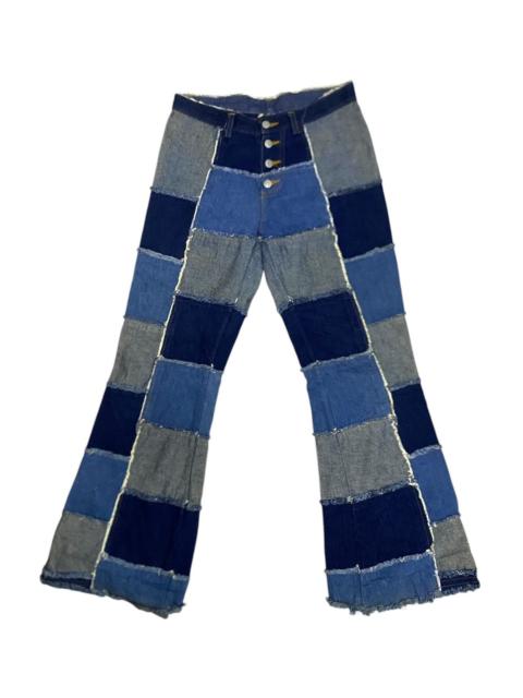 Other Designers If Six Was Nine × Japanese Brand - FLARE JAPAN BRAND THE CLASSIC MEMBER PATCHWORK DENIM BUTTON