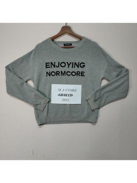 Other Designers Vintage - VINTAGE SHINY RIPPLE EMBROIDERY LOGO SWEATSHIRT