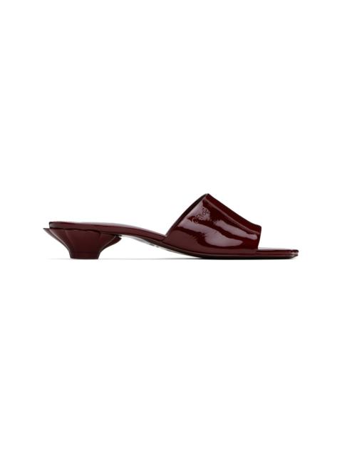 Chloé Burgundy Flower Sandals