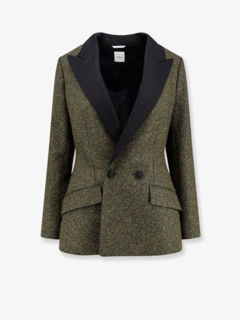 Dior Dior Women Fitted Silk And Virgin Wool Blend Tweed Blazer