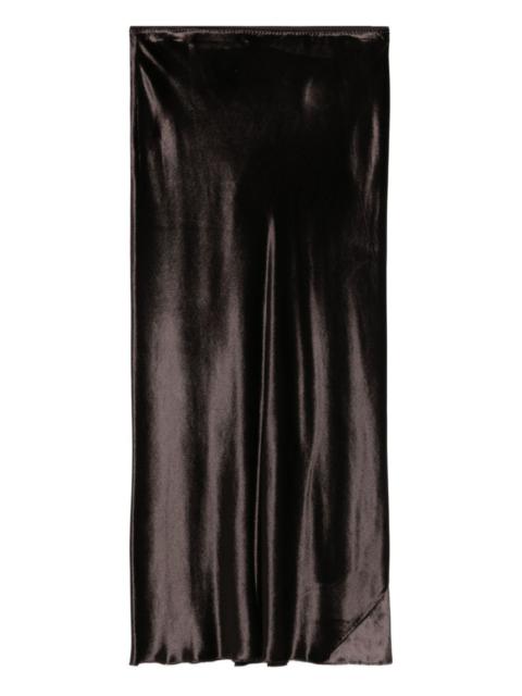 DOROTHEE SCHUMACHER velvet bias-cut skirt