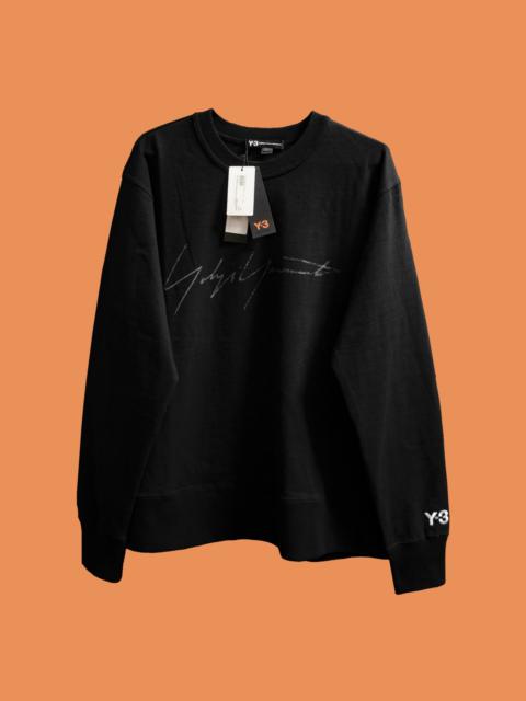 Yohji Yamamoto Signature Logo Crewneck