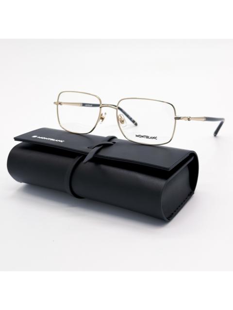 Montblanc NEW MONTBLANC EYEGLASSES MB0072O 003 GOLD MEN EYEWEAR
