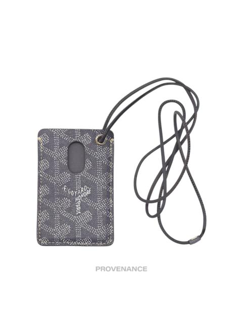Goyard Goyard ID Lanyard Card Case - Grey Goyardine