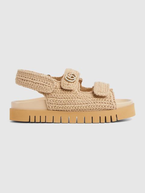 Women's sandal with Double G