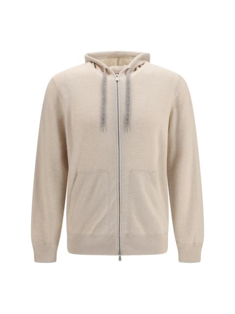 Brunello Cucinelli Brunello Cucinelli Men Cashmere Zip Up Hoodie