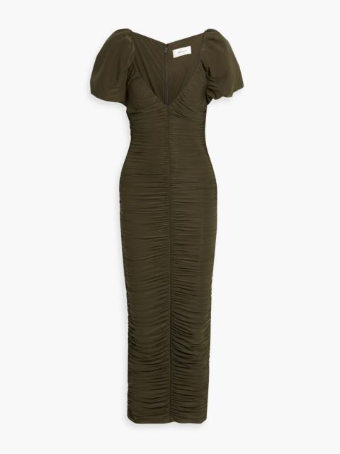 RONNY KOBO Lupine ruched stretch-jersey maxi dress
